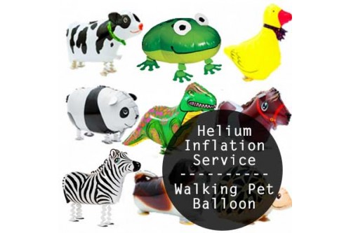 Air Walking Pet Balloon Helium Inflation Service